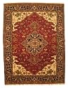 Hand knotted Wool RED Mahal Rug ( 8'11" X 11'11")