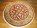 Handmade Indian Round Tabriz Rug 5'x5'