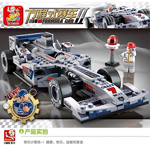 Sluban Building Block Formula Car F1 Technic Indy Storm Formula B0352 257pcs