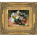 Still Life of Lilacs Framed Art Mini by Georges Jeannin - 14.5x16.5"