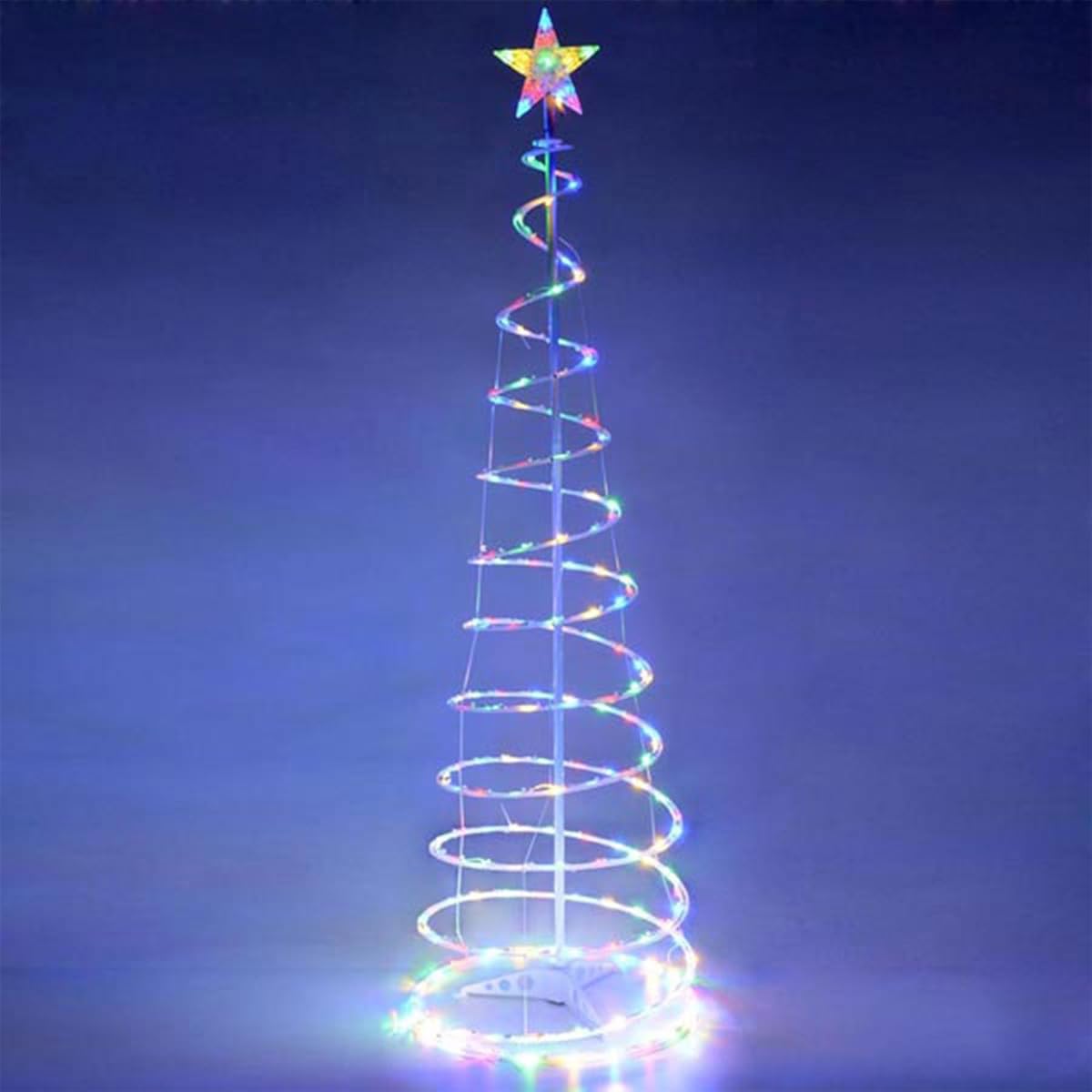 Koval Inc. 5FT / 6FT Indoor Outdoor Clear LED Lighted Spiral Christmas