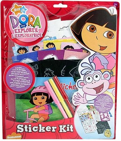 Childrens Toyshop  Toys : Dora the Explorer Sticker Art Activity Kit