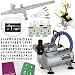 Complete Temporary Tattoo Airbrush Set - 6 Color 100 Stencil Kit Complete Temporary Tattoo Airbrush Set - 6 Color 100 Stencil Kit