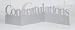 Creative Converting Congratulations Glitter Phrase Centerpiece - 12 Count