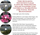 The Guerilla Marketing, Building Effective Lead Capture Web Pages, Sales Letters for Vinyl Tiles Businesses