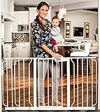 Regalo Extra WideSpan Walk Through Safety Gate, White
