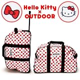 【HELLO KITTY×OUTDOOR】 19 ボストンキャリー 【キャリーバッグ】 かわいい☆ホワイト　ハローキティ×アウトドア コラボレーション ト...