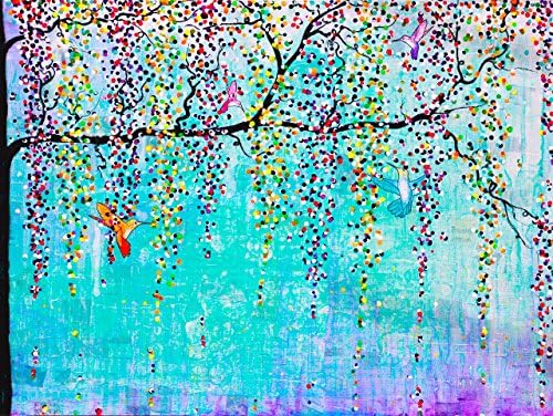 Art Print 8x10 "Humming Bird Family Dance" By Natalie Briney Artist