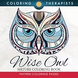Wise Owl Nature Coloring Book: Pattern Coloring Pages