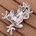 YAZILIND Cute Frog Brooch Pin