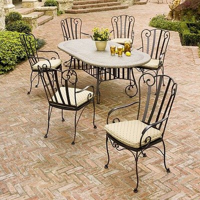 Deauville 7 Piece 6 Seat Dining Set Finish: Mojave product image