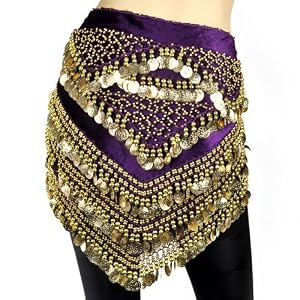 Bellyqueen: Velour V-Shape Coin Belt