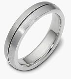 5mm Platinum Comfort Fit Custom Wedding Band Ring