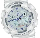 Casio G Shock Quartz White Dial White Band - Men's Watch GA100A-7A