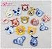 ☆20％値下げ☆≪刺繍アップリケ＆刺繍ワッペン：アイロン≫ic003_10・動物シリーズの小さいアップリケ [ 18枚(全部)セット ]