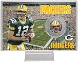 Highland Mint NFL Green Bay Packers Aaron Rodgers Silver Coin Card