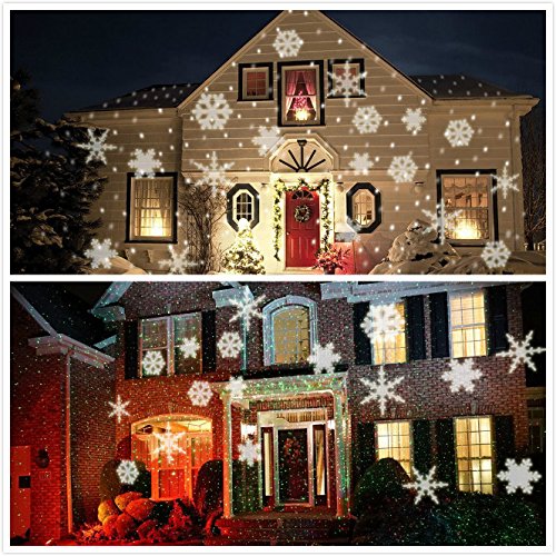 SummitLink® White Snow Shower Laser Christmas Light Show LED Projector