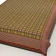 Bed Comforter Cotton Block Print Bedspread Size Queen