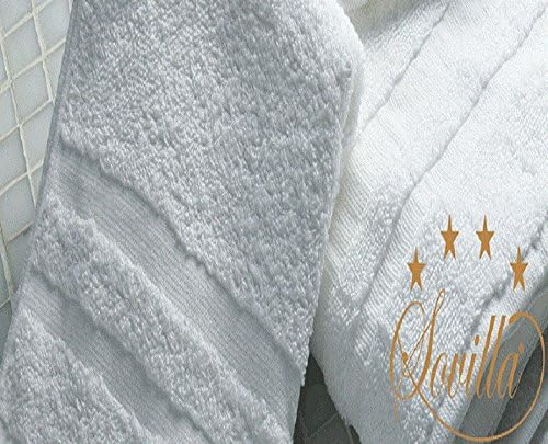 12 (1 DOZEN) WHITE POLLY/COTTON HOTEL HAND TOWELS 16X27