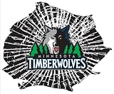 Minnesota Timberwolves Shattered Auto Decal (12 x 10 -inch)
