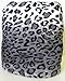 Microfiber Leopard Print Grey, Black and White Queen Blanket by AHF