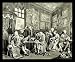 William Hogarth (Follow "marriage after the fashion," First Sheet: The marriage contract) Gold Wood-Mounted Art Poster Print - 13" X 19"