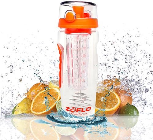 Original 3-in-1 32 Oz Blender Bottle Infuser Water Bottle - Premium Bottle, Infuser and Shaker Bottle All in One! Use As Large Water Bottle, 32 Oz Fruit Infuser or Protein Shaker Bottle. Eco Friendly Shatter Proof Tritan Plastic - Durable Flip Top Lid - Large 32 Oz - Mixer Ball Blender - Free Recipes