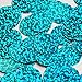 Round Flat Sequin 20mm Center Hole Aqua Blue Hologram Glitter Sparkle. Couture Paillettes. Made in USA