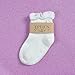 EPEIUS Baby-Girls Non Slip Ruffle Frilly Ankle Socks Pointelle (Pack of 3) White M 1-3 Years