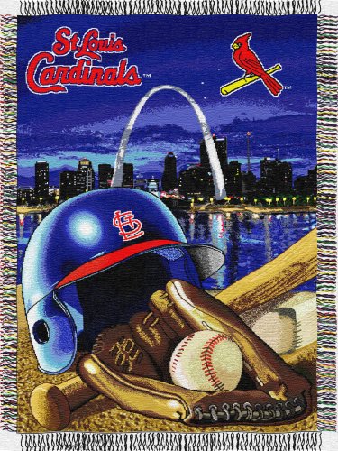 MLB St. Louis Cardinals 48-Inch-by-60-Inch Acrylic Tapestry Throw