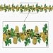 Beistle - 30284 - Pot-O-Gold And Shamrock Garland-Column- Pack of 12