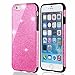 MEKO Shiny Sparkle Glitter Bling Case - Built-in Glitter Premium Soft Gel Flexible Firm Rubber Shock Absorbing Bumper Case [Scratch Resistant] for iPhone 6/6S- (Pink)