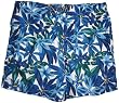 Men's Nautica Swimming Trunks Bathing Suit Blue Floral