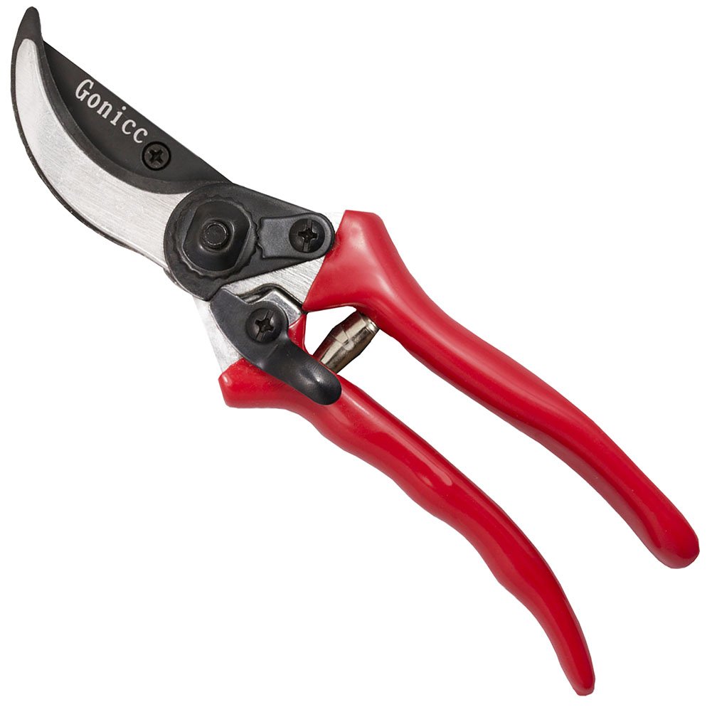 Gonicc 8" Professional Sharp Bypass Pruning Shears (GPPS1002), Tree