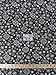 Black Paisley Bandana Print Poly Cotton Fabric 58