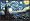 Vincent Van Gogh (The Starry Night) 24x36 Dry Mounted Poster Wood Framed.