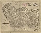 1620 LARGE MERCATOR MAP IRELAND IRLANDIA REGNUM