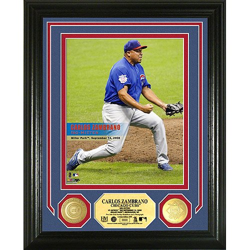 Chicago Cubs Carlos Zambrano No Hitter Photo Mint By Highland Mint