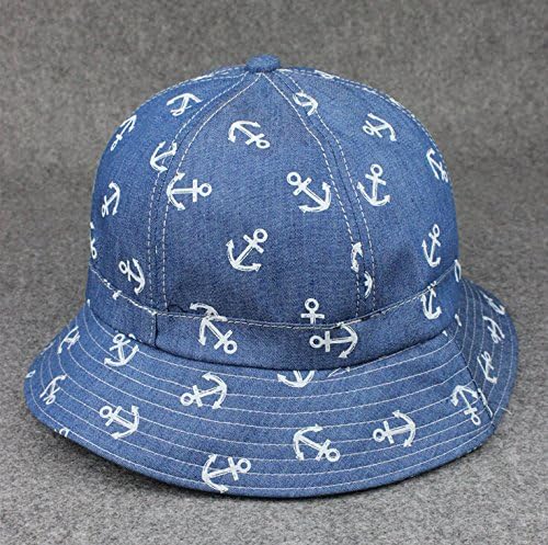 Korea cool female anchor line pattern pots hat cowboy hat Korean foldable hat child
