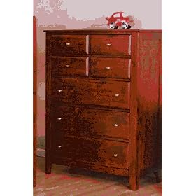 Ligo FOR022-72 Buffalo Creek 5 Drawer Chest - Rustic Oak