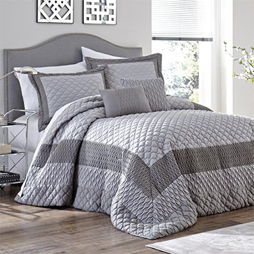 Brylanehome James Bedspread (Grey,King) Bedding Cottage