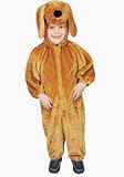 Kids Plush Brown Puppy Child Costume Size 8-10 Medium (DU21)
