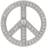 BT Rhinestone Peace Sign Belt Buckle