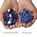 Starfire Glass 20-Pound Fire Glass with Fireplace Glass and Fire Pit Glass, 1/2-Inch, Cobalt Blue (Reflective Supreme)