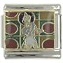 Retro Dancing Girl Italian Charms Bracelet Link