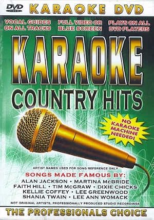 Karaoke Country Hits (DVD) No Karaoke Machine Needed!