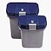 Petmate Ultra Kibble Keeper with Microban Anti-Microbial Protection, 40-Pound Capacity, Clear and Peacock Blue