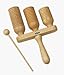 Wooden 3 (Three) row Agogo by Nino