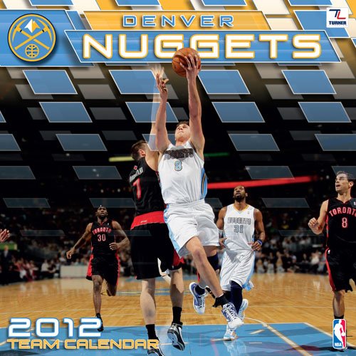 John F. Turner Denver Nuggets 2012 Wall Calendar - 12X12