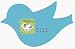 Bird Shape Up 18 in Magnetic Bulletin Board - Sky Blue